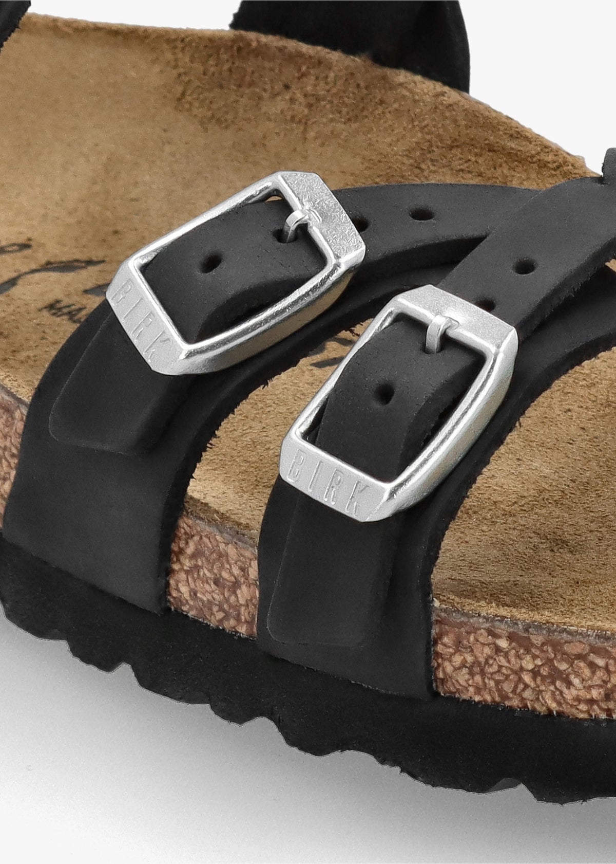Franca Black Oiled Nubuck Leather Mules