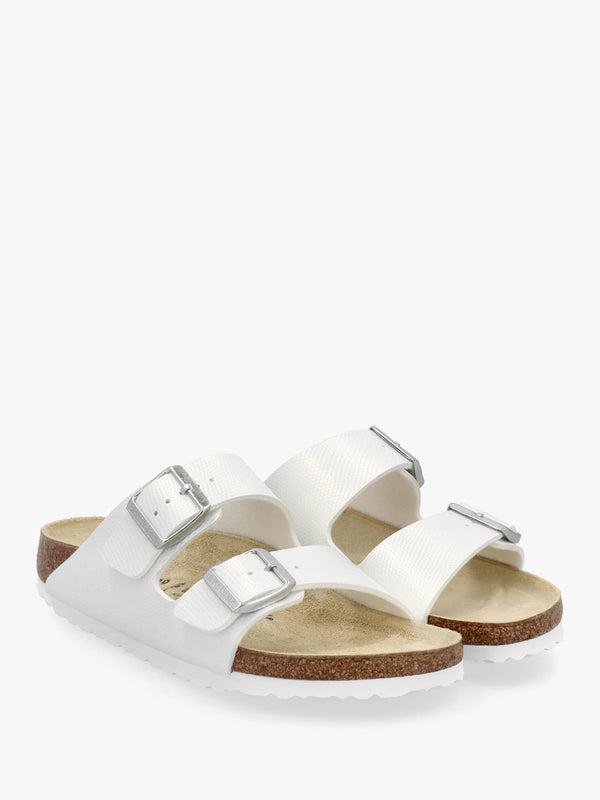 Arizona Birko-Flor Shiny Lizard White Two Bar Mules