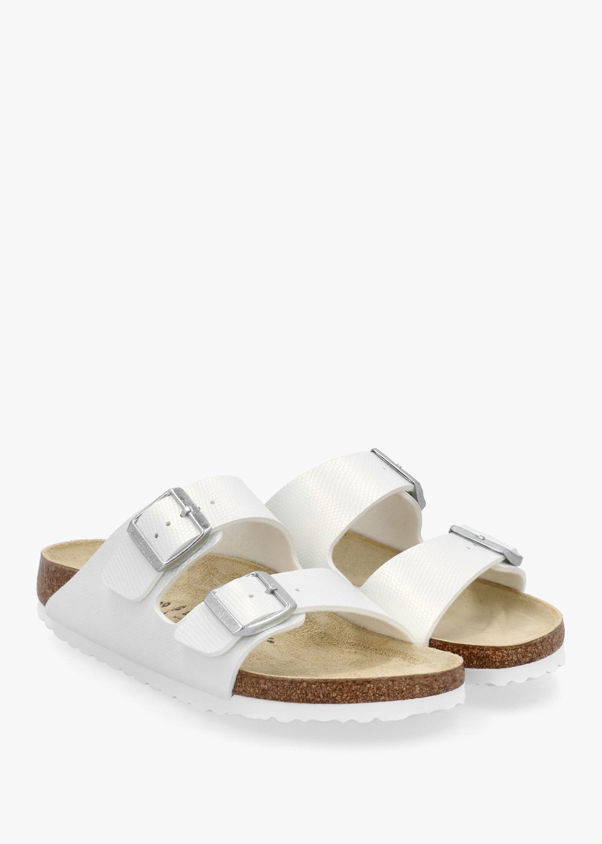 Arizona Birko-Flor Shiny Lizard White Two Bar Mules