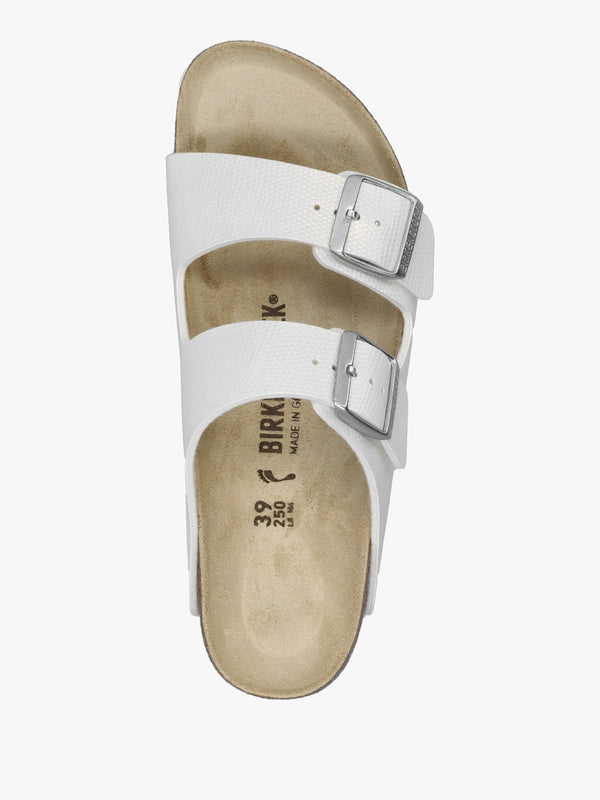 Arizona Birko-Flor Shiny Lizard White Two Bar Mules