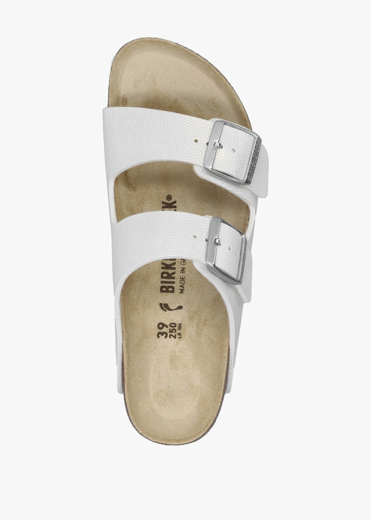 Arizona Birko-Flor Shiny Lizard White Two Bar Mules