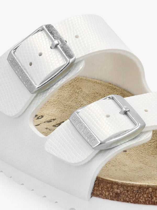 Arizona Birko-Flor Shiny Lizard White Two Bar Mules