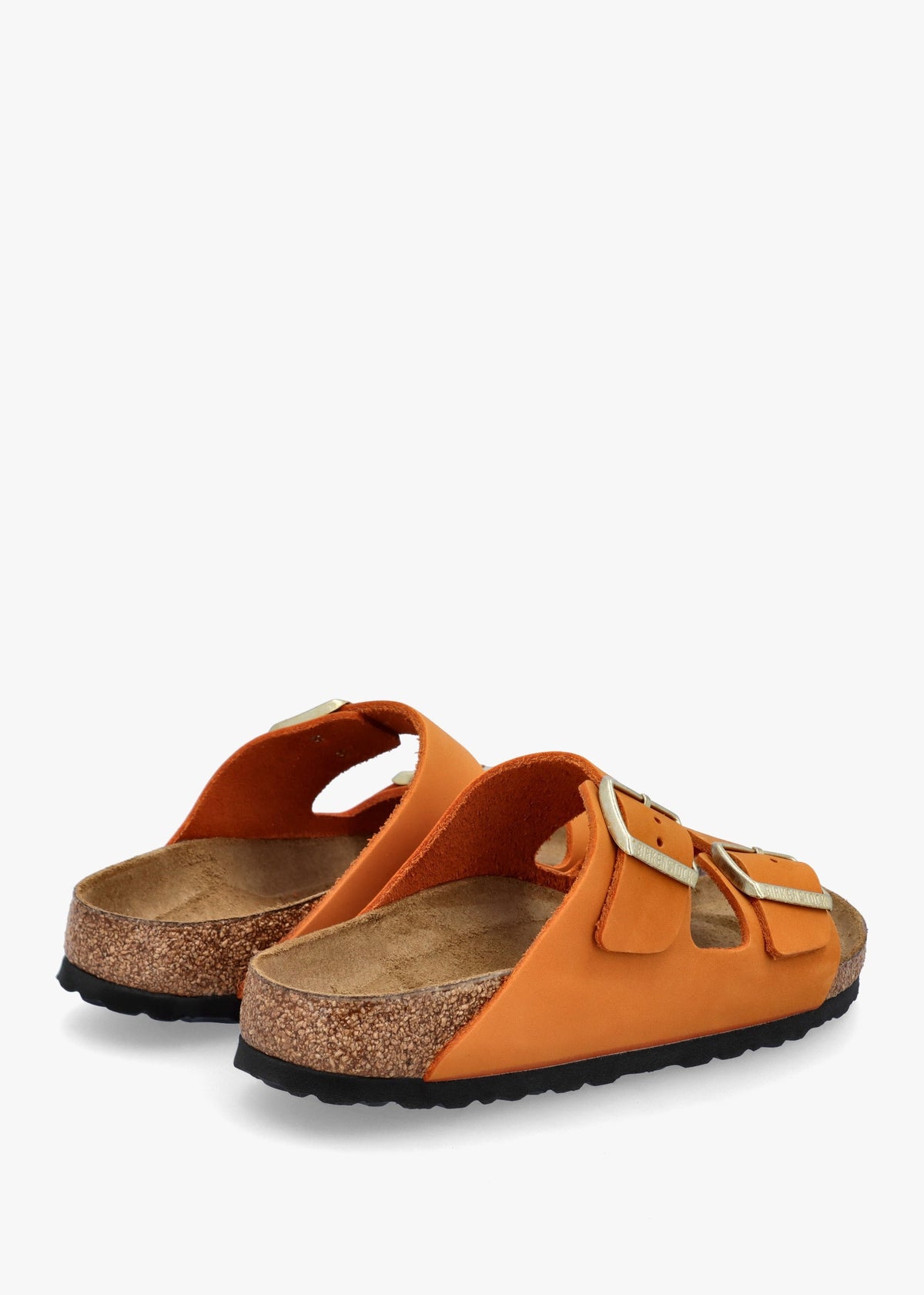Arizona Burnt Orange Nubuck Leather Two Bar Mules