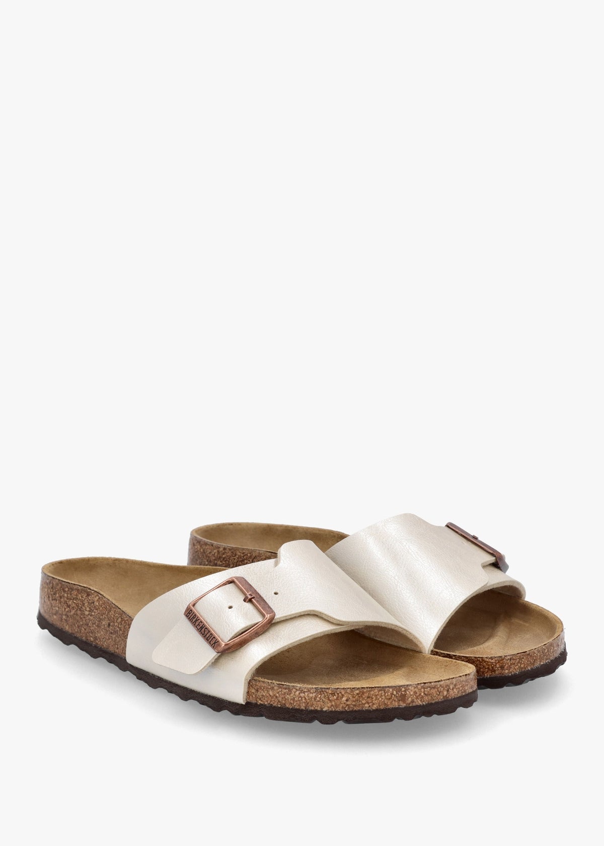 Catalina Birko-Flor Graceful Pearl White Mules