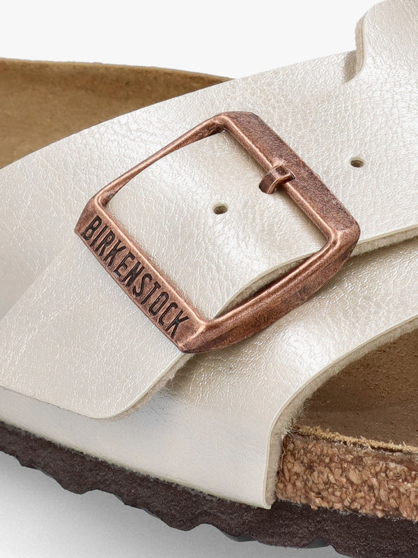 Catalina Birko-Flor Graceful Pearl White Mules