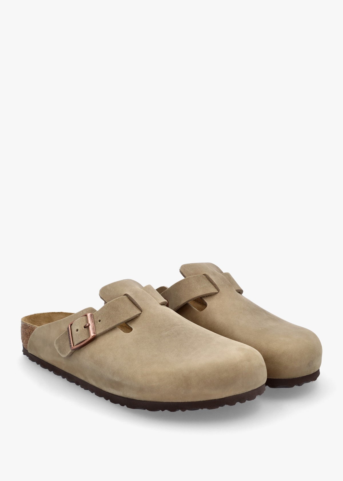 Men's Boston Tabacco Brown Waxy Leather Clogs