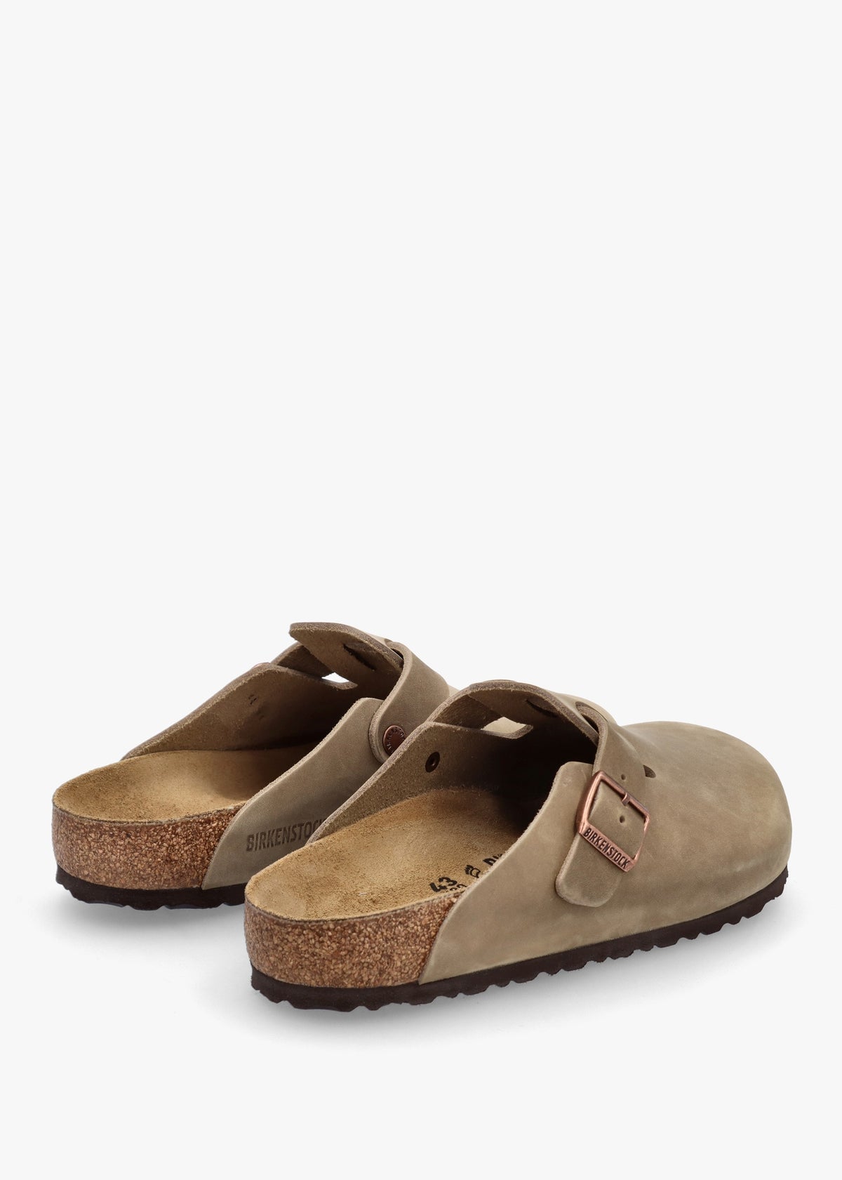Men's Boston Tabacco Brown Waxy Leather Clogs