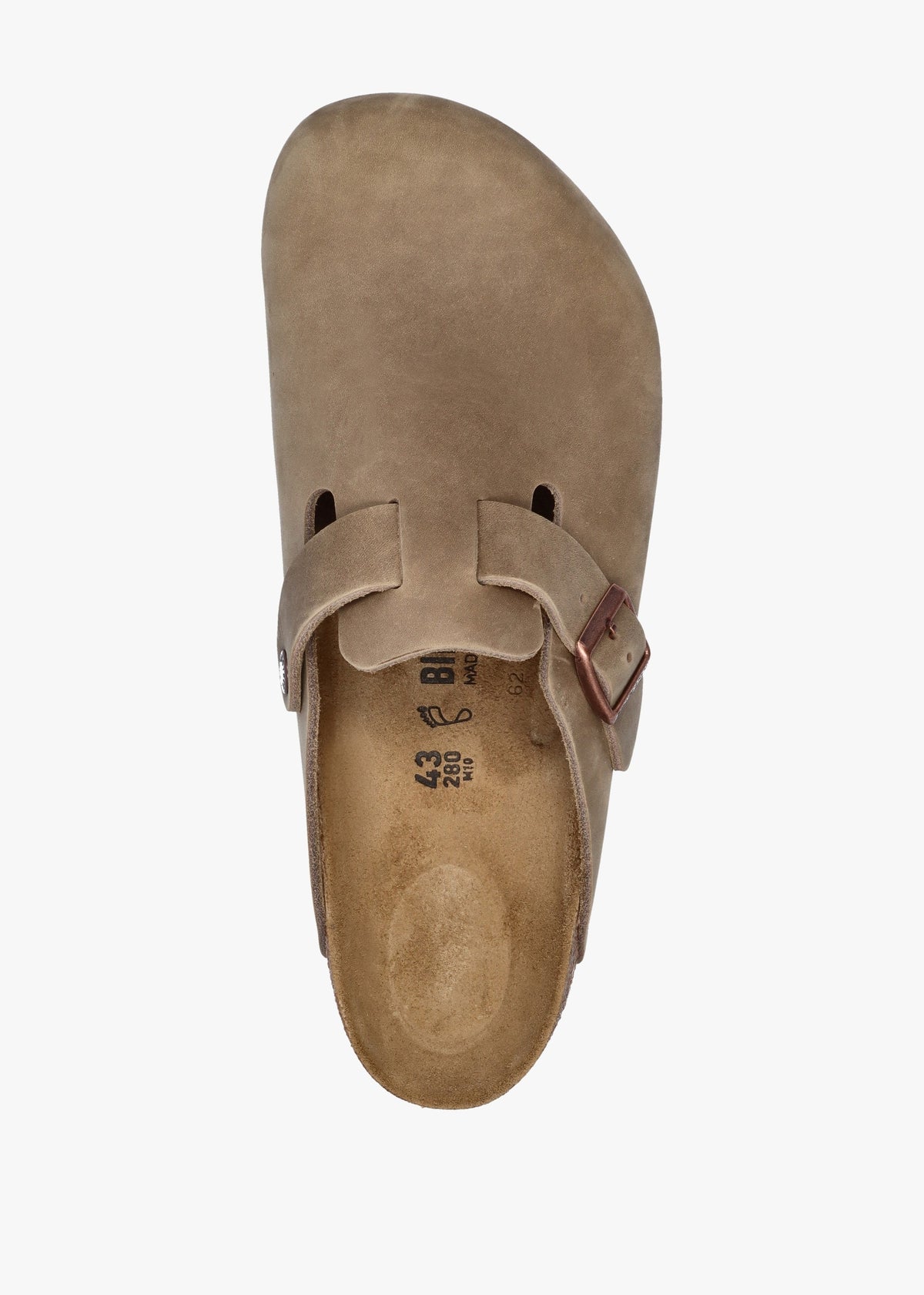 Men's Boston Tabacco Brown Waxy Leather Clogs
