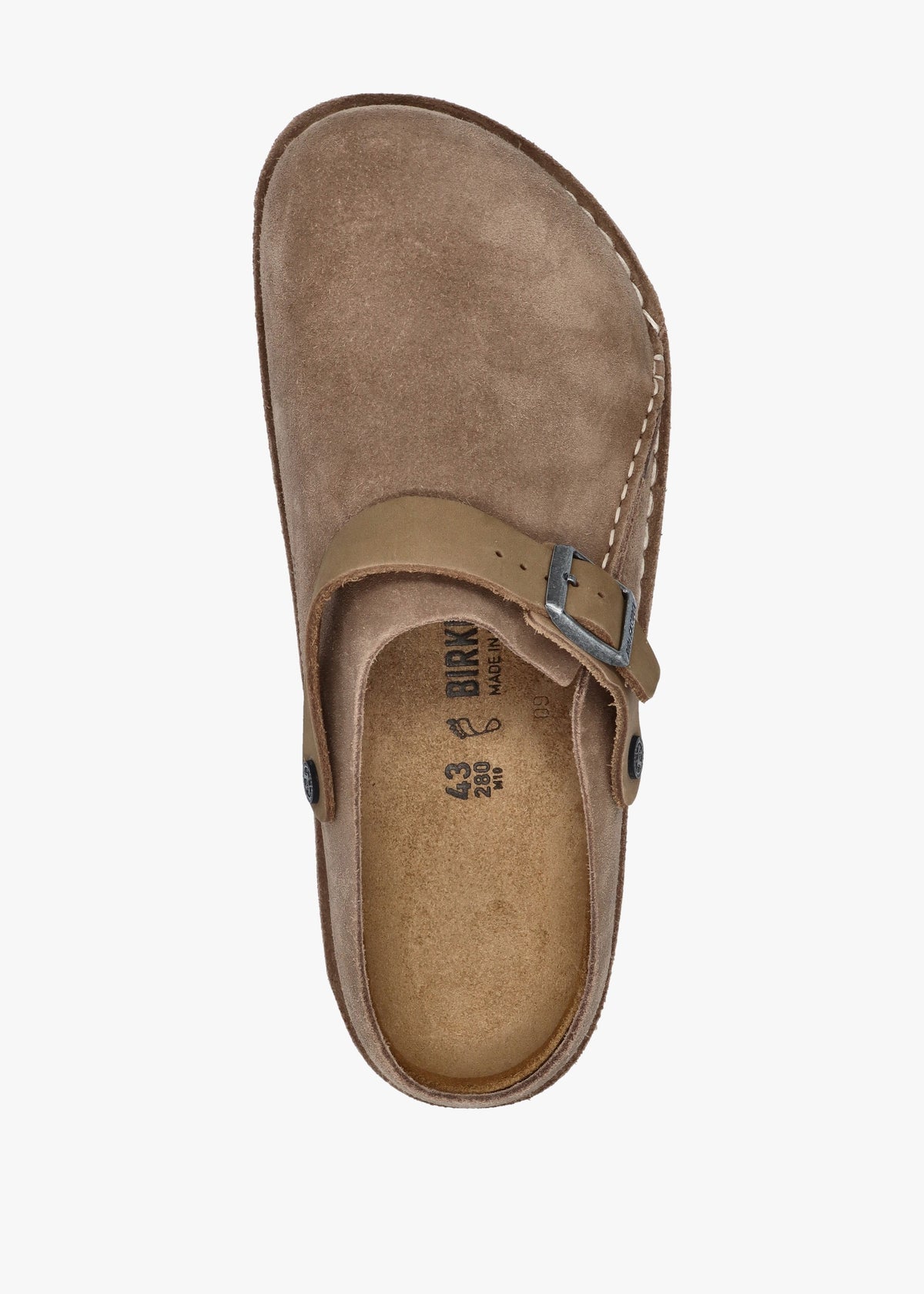Men’s Lutry Premium Suede Leather Gray Taupe Clogs