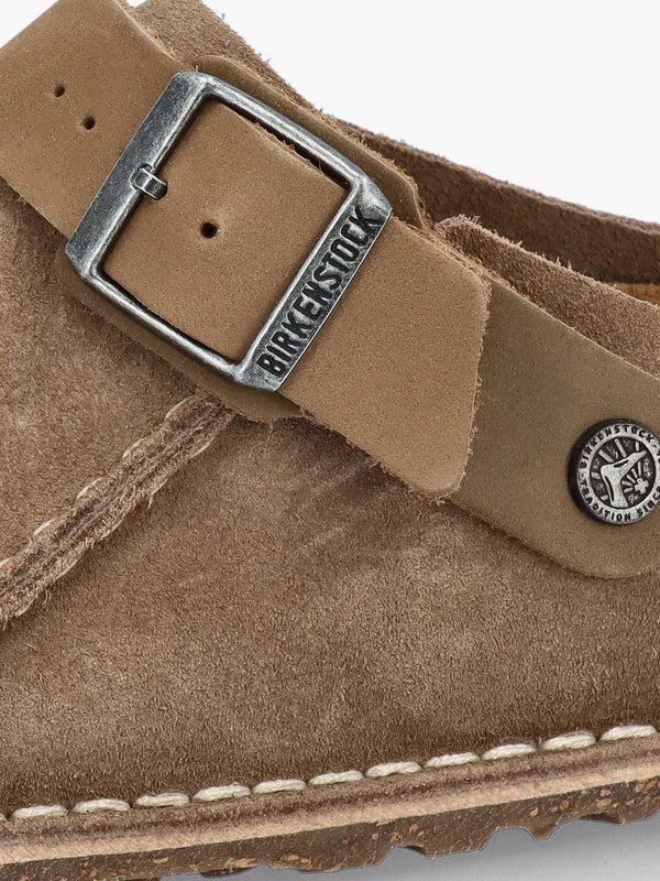 Men’s Lutry Premium Suede Leather Gray Taupe Clogs