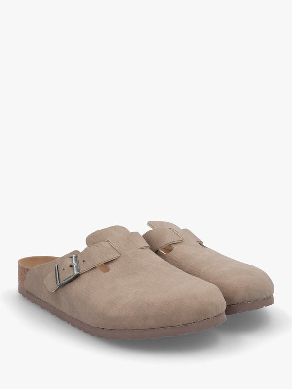 Men's Vegan Boston Desert Dust Grey Taupe Clogs