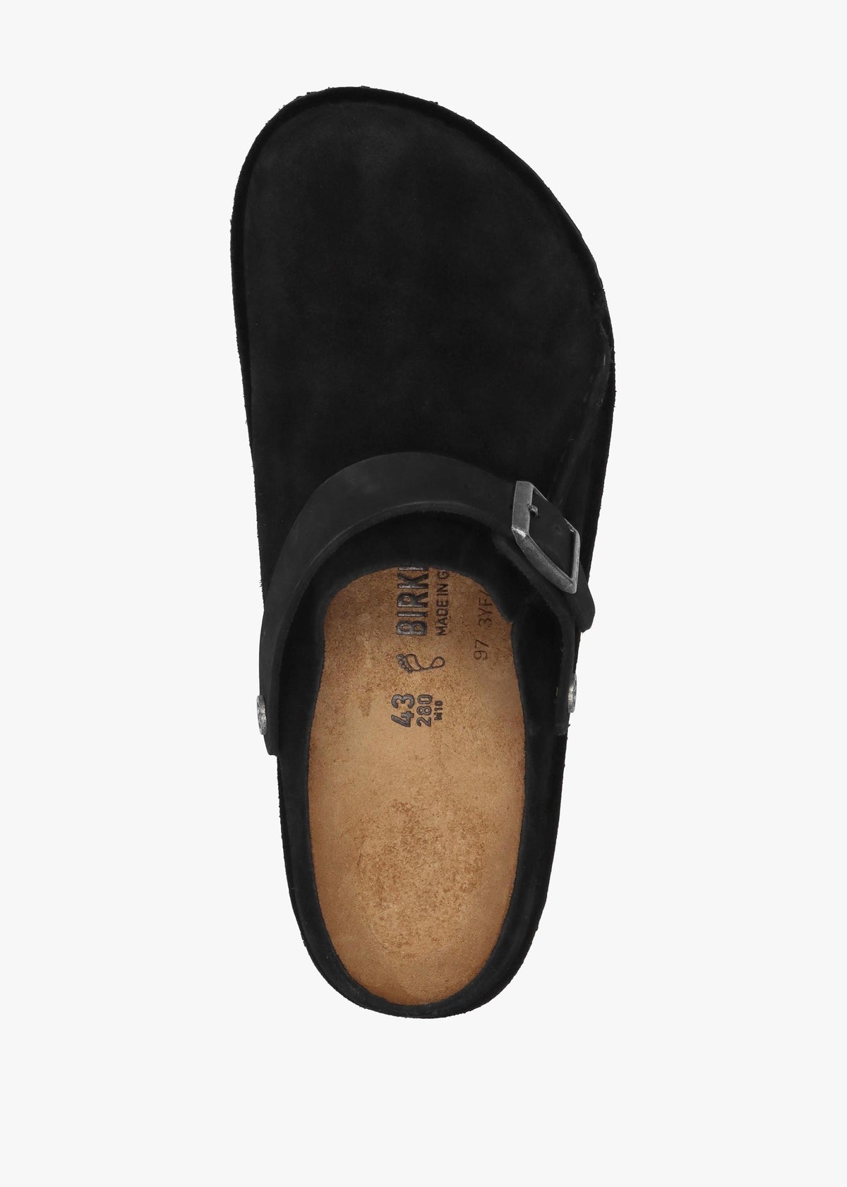Men’s Lutry Premium Suede Leather Black Clogs