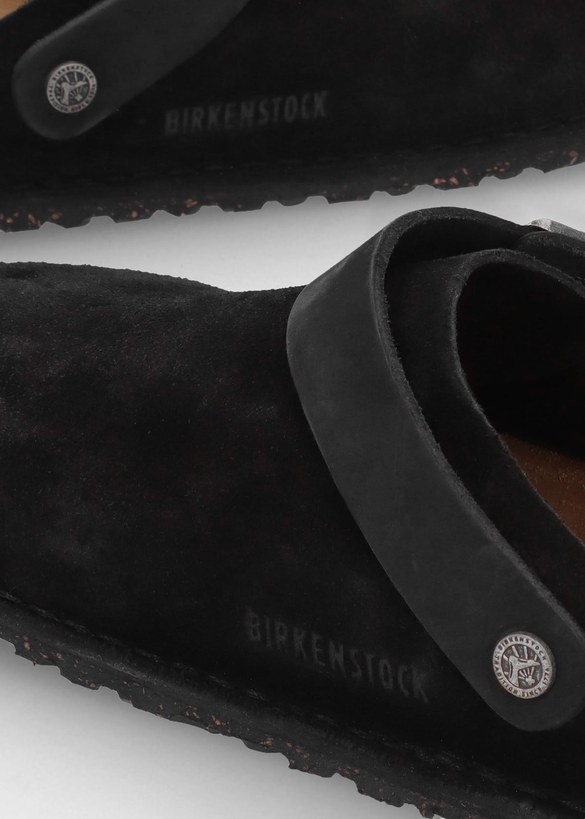 Men’s Lutry Premium Suede Leather Black Clogs