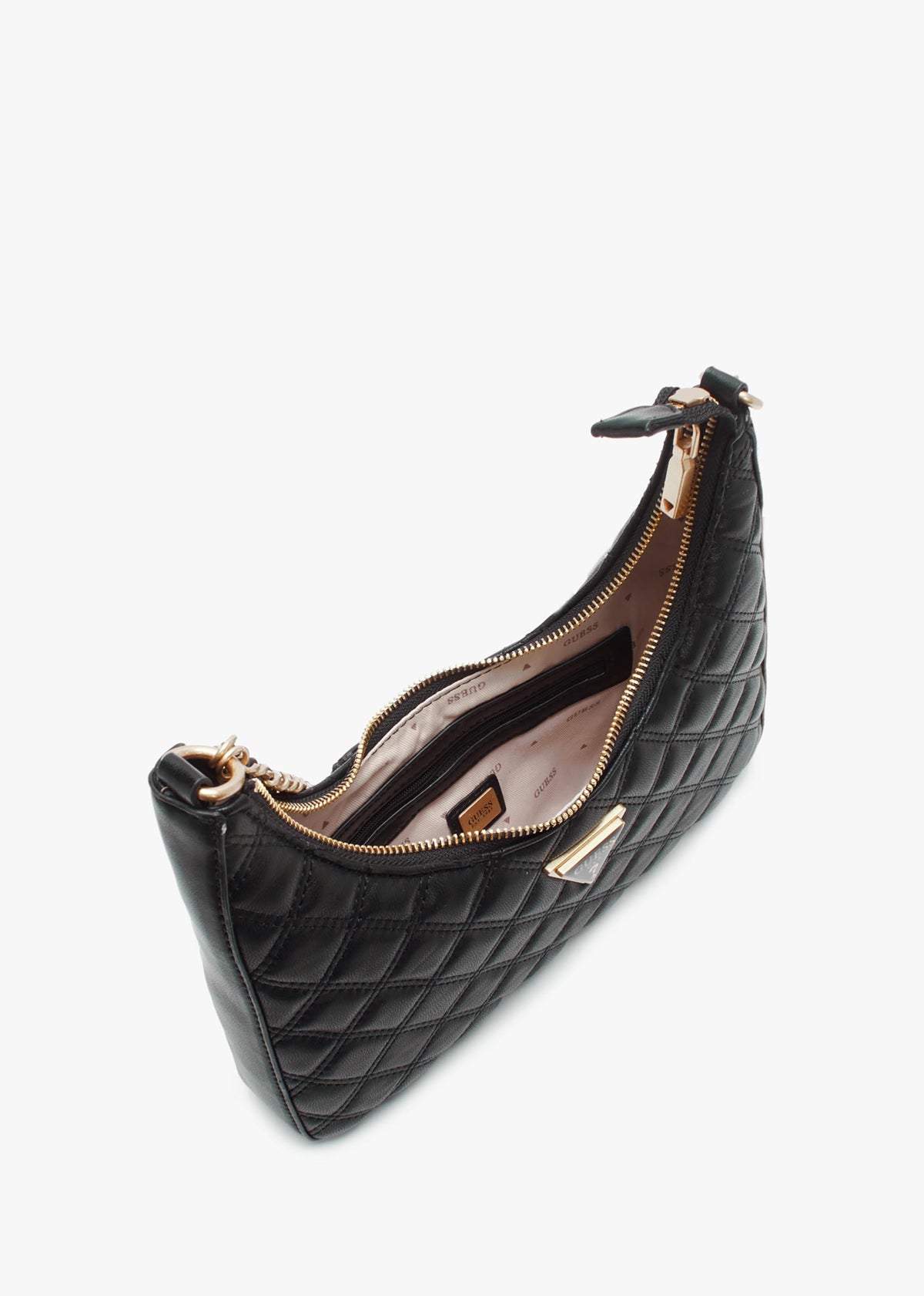 Giully Black Quilted Shoulder Bag