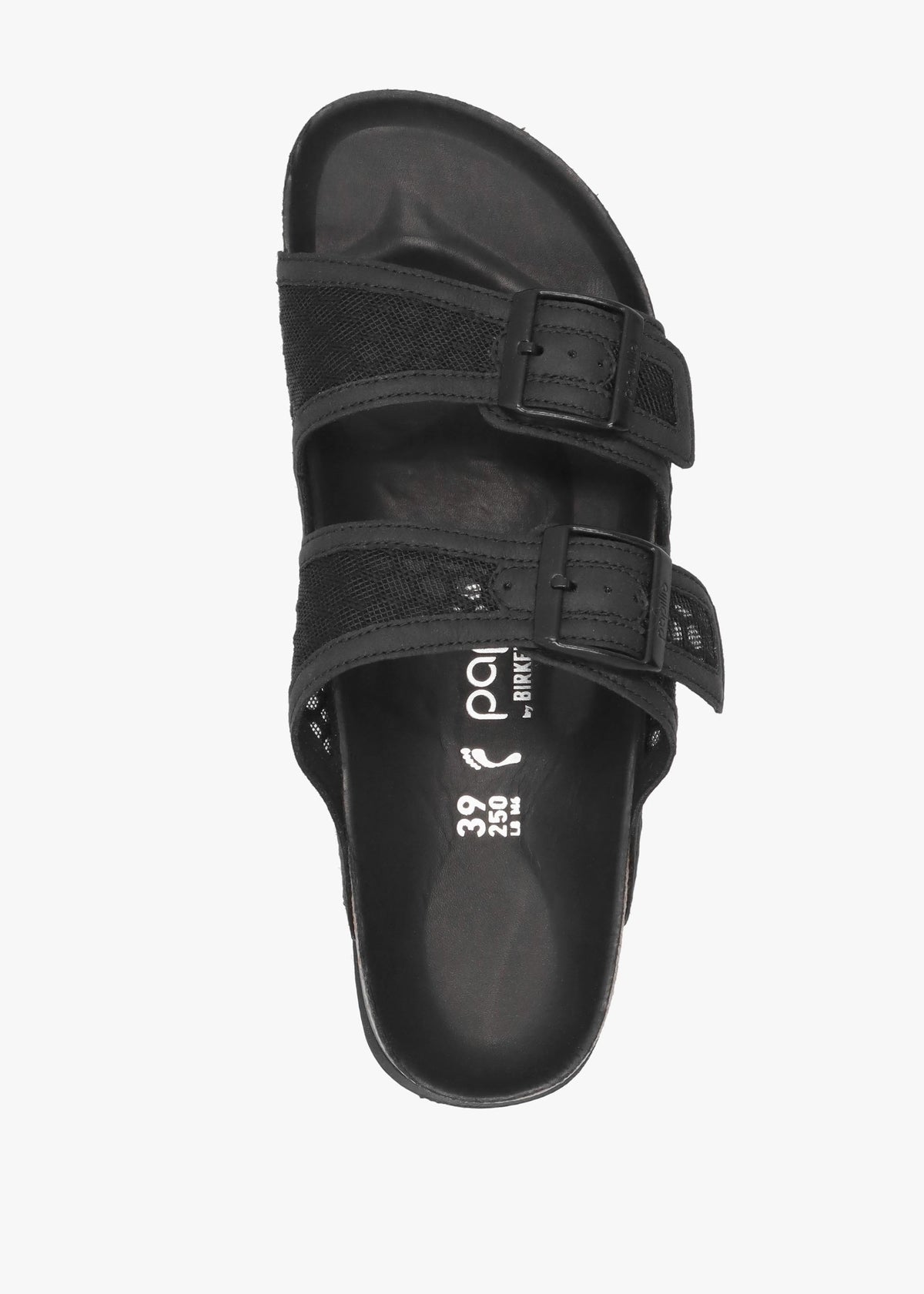 Arizona Pap French Piping Flex Platform Black Mules