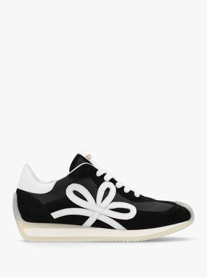 Movie Black & White Suede Runner Trainers