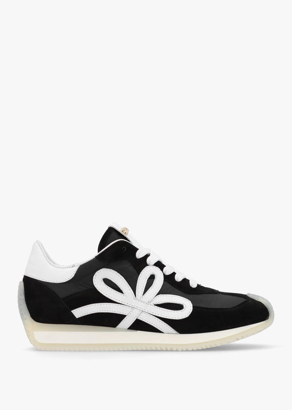 Movie Black & White Suede Runner Trainers