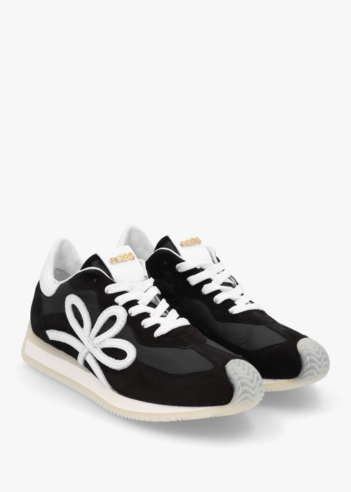 Movie Black & White Suede Runner Trainers