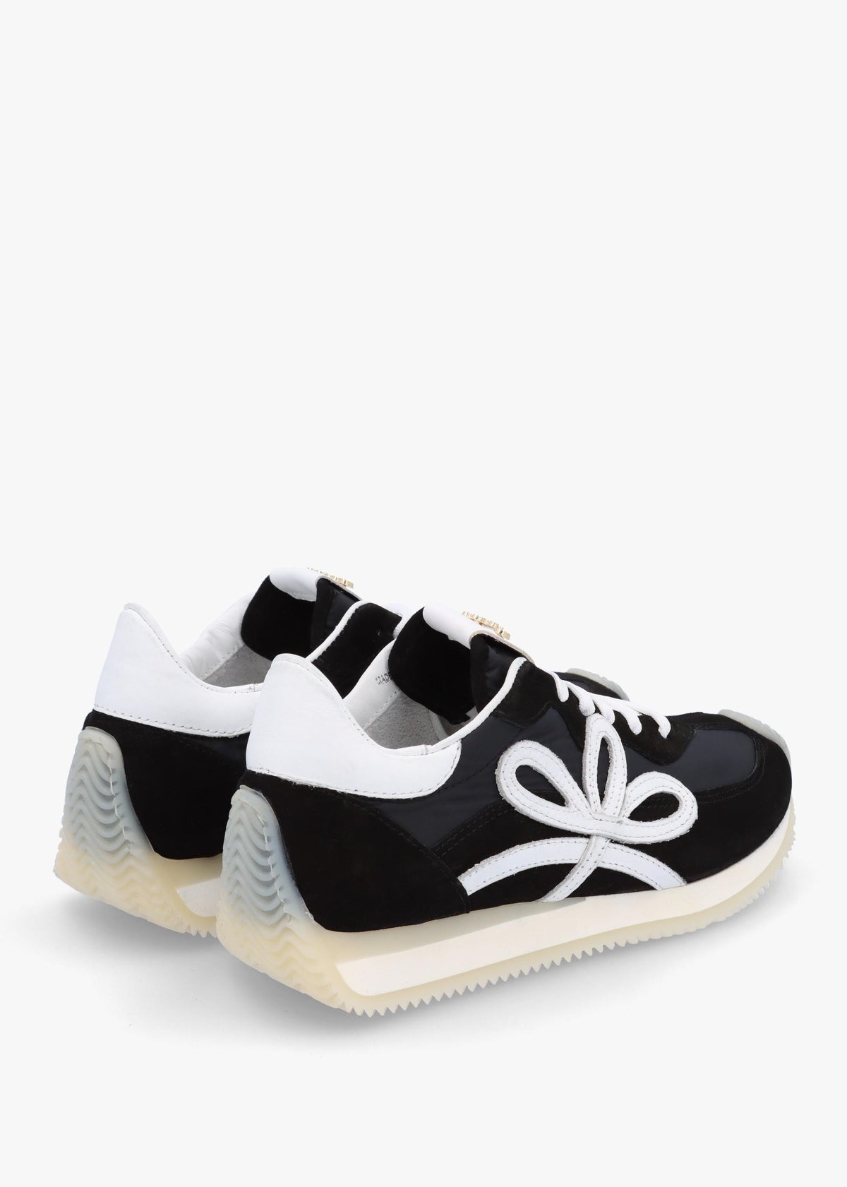 Movie Black & White Suede Runner Trainers