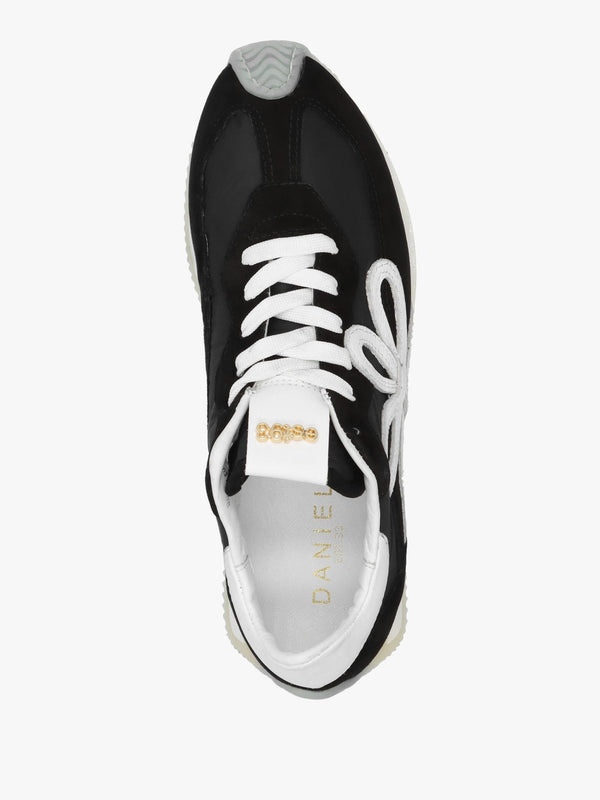 Movie Black & White Suede Runner Trainers
