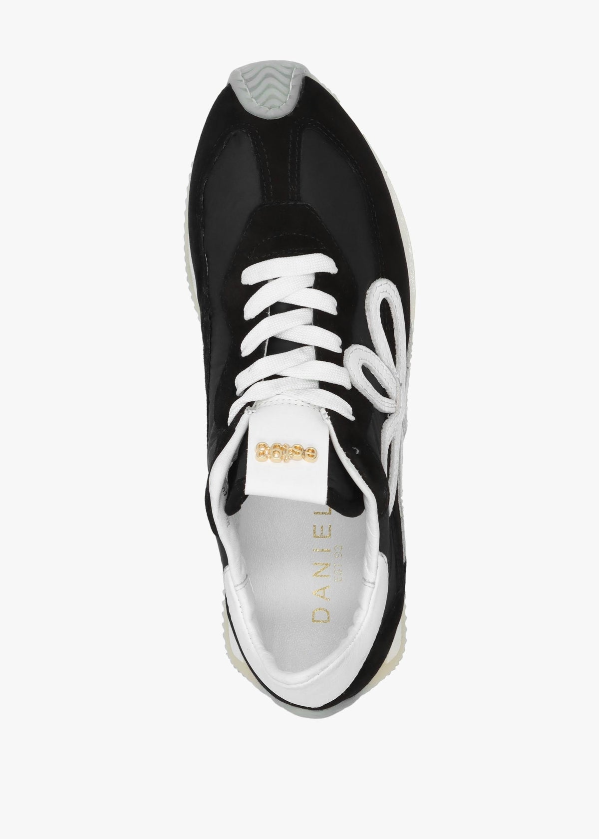Movie Black & White Suede Runner Trainers