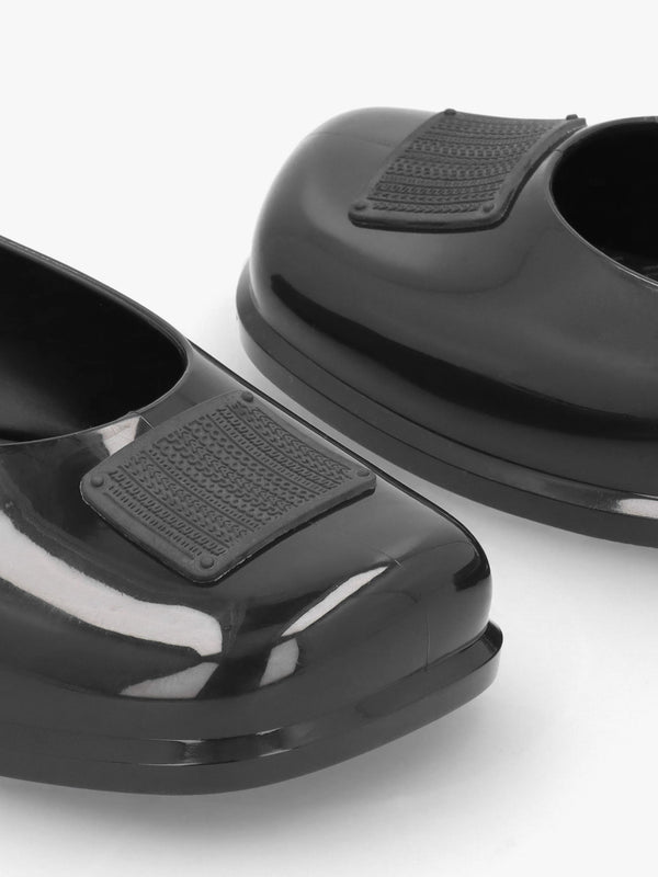 x Melissa Ruby Black Ballet Pumps