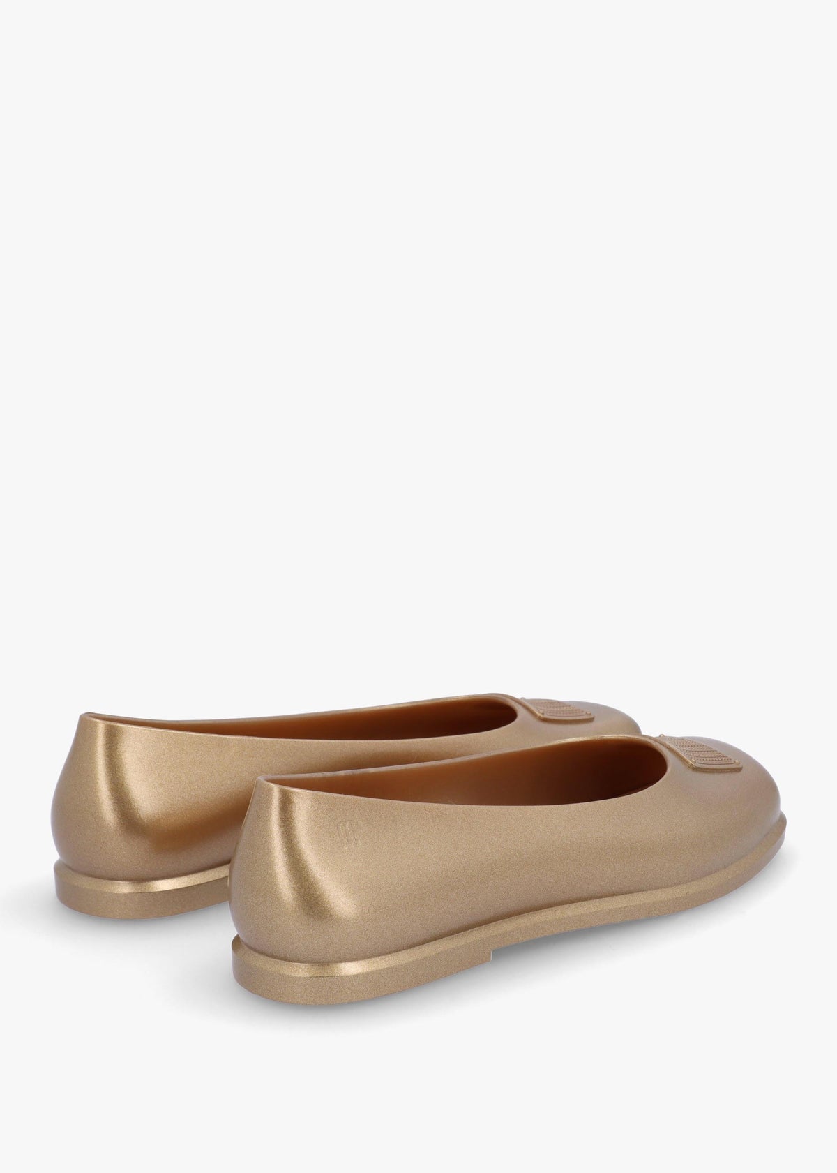 x Melissa Ruby Gold Beige Ballet Pumps
