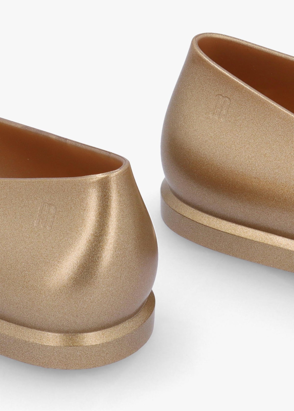x Melissa Ruby Gold Beige Ballet Pumps