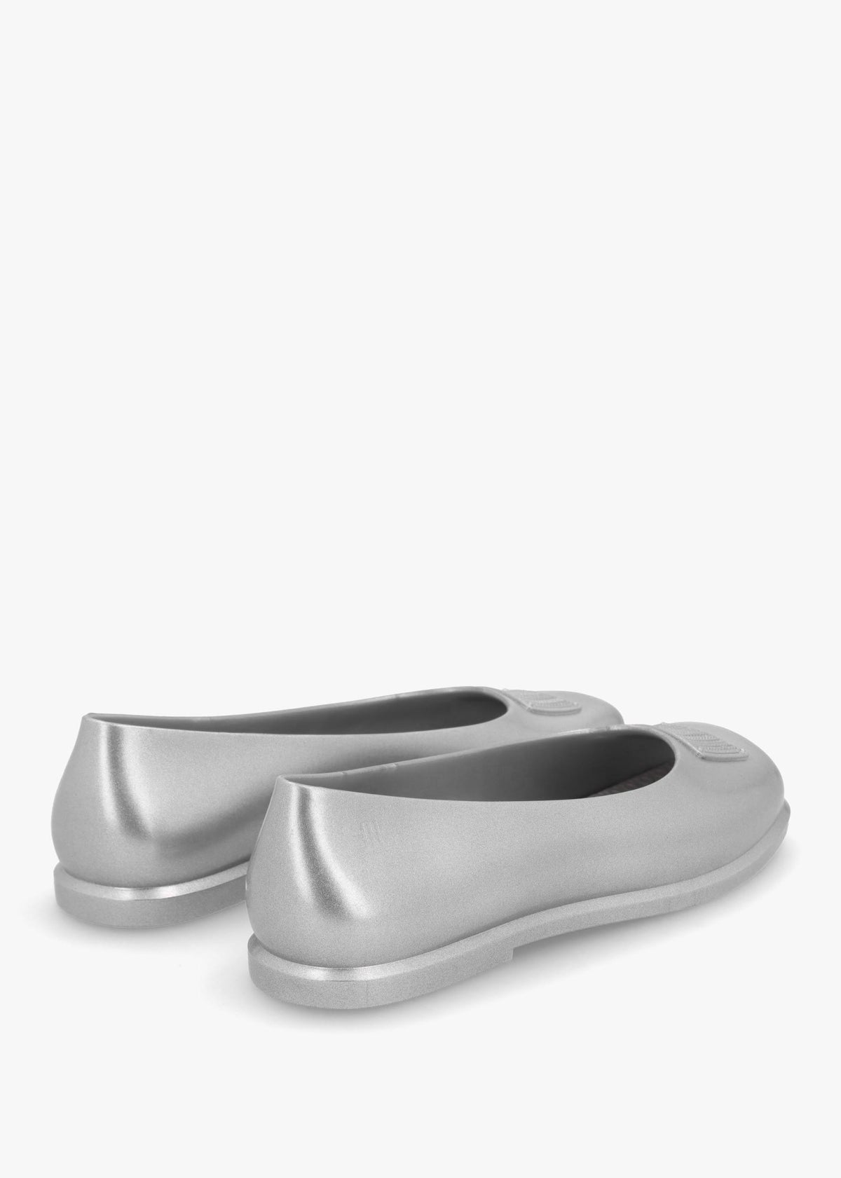 x Melissa Ruby Silver Grey Ballet Pumps
