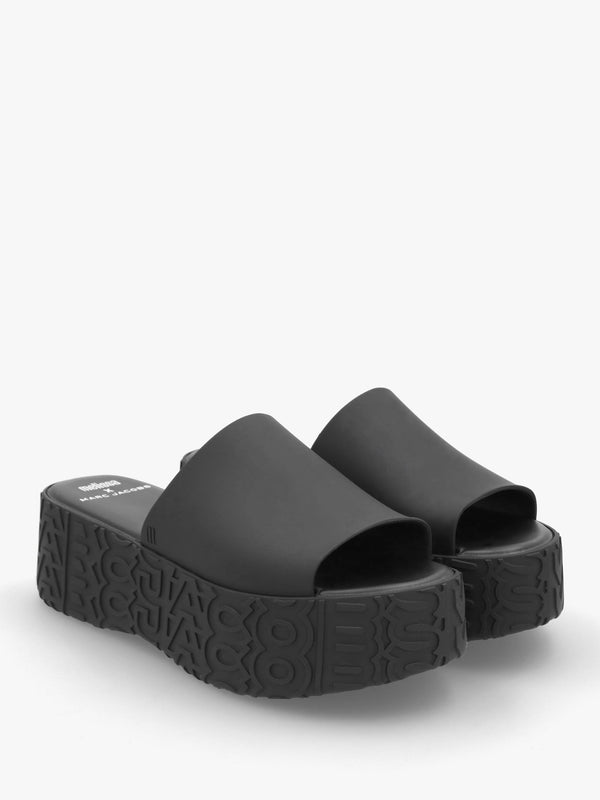 x Melissa Becky Black Slab Sole Mules