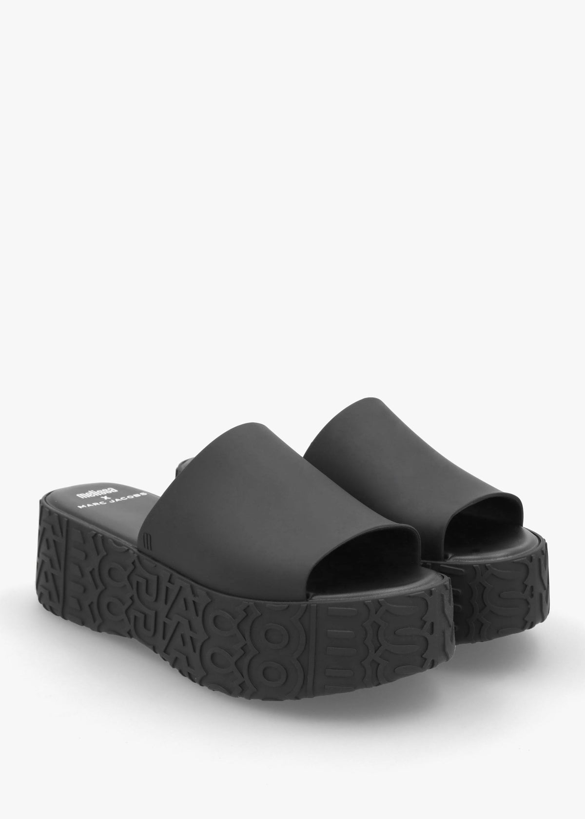 x Melissa Becky Black Slab Sole Mules
