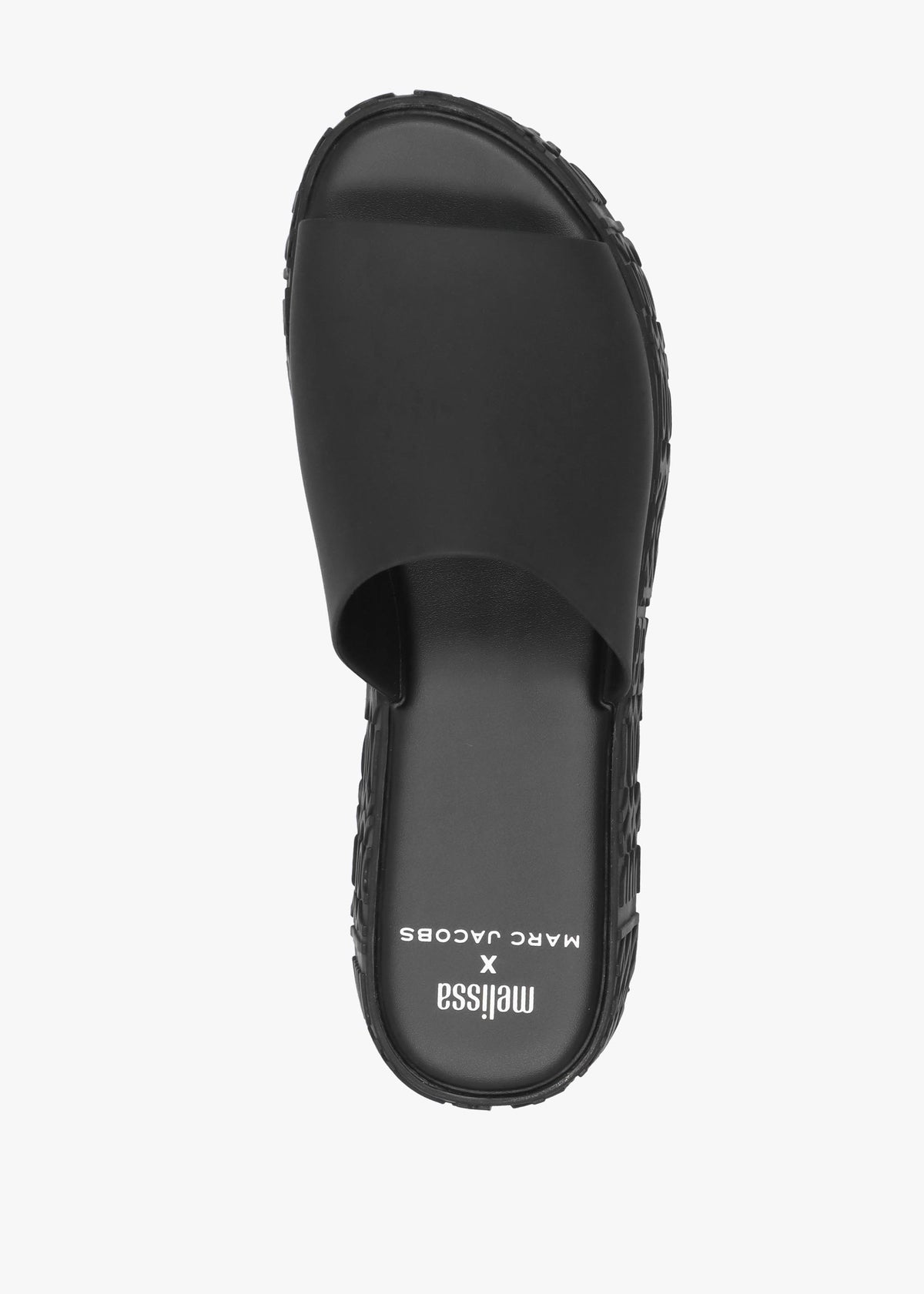 x Melissa Becky Black Slab Sole Mules