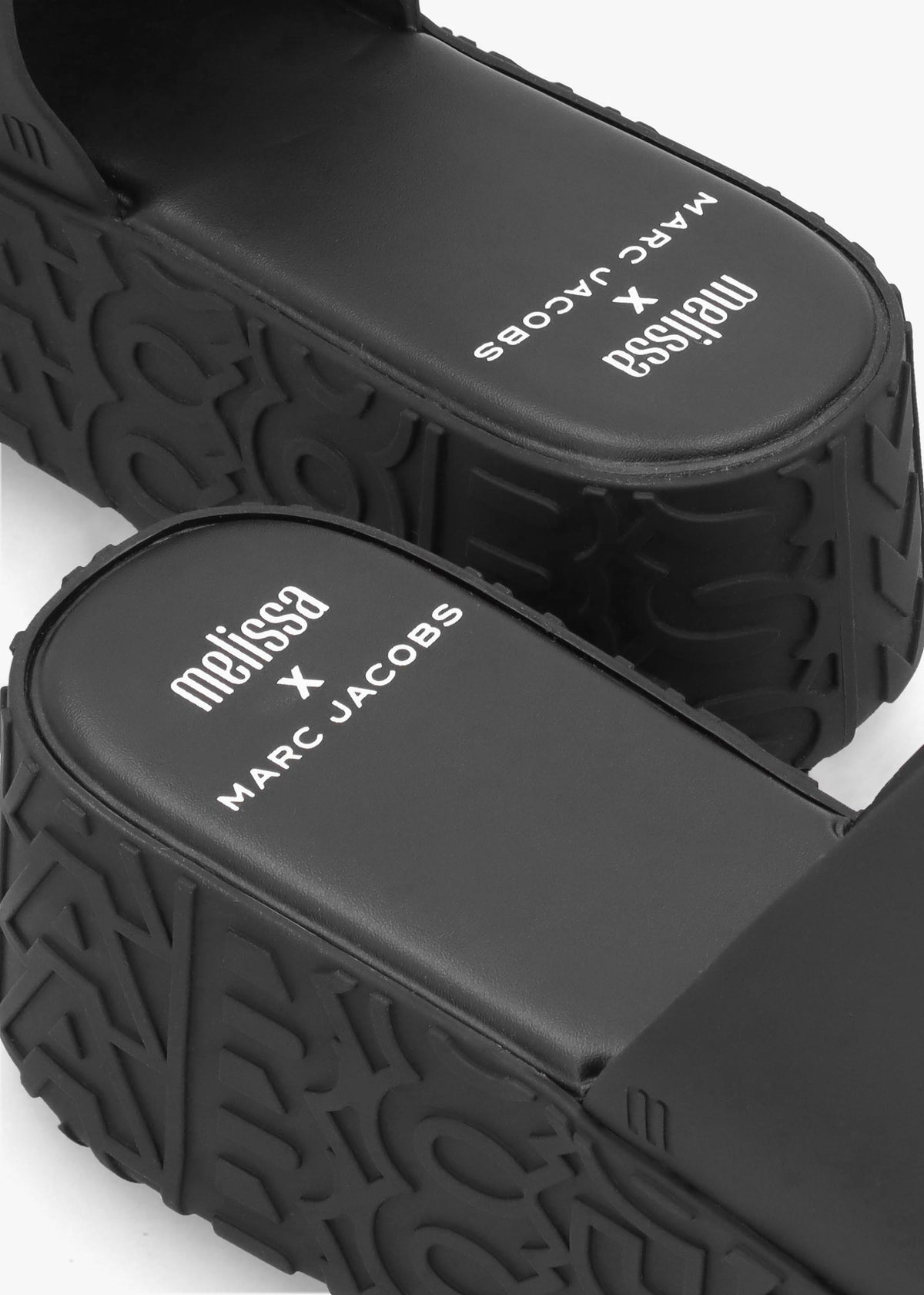 x Melissa Becky Black Slab Sole Mules