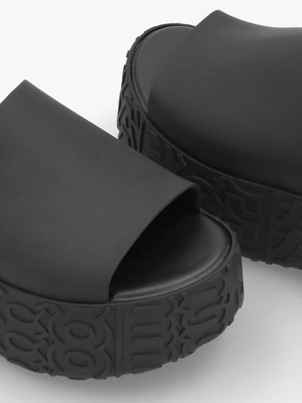 x Melissa Becky Black Slab Sole Mules