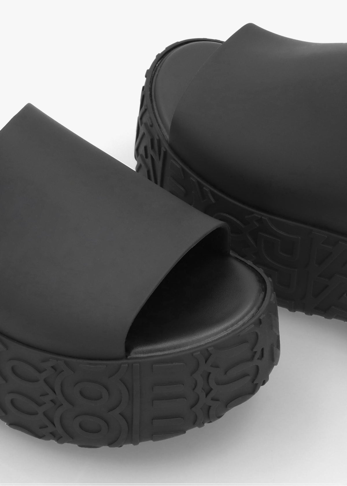 x Melissa Becky Black Slab Sole Mules