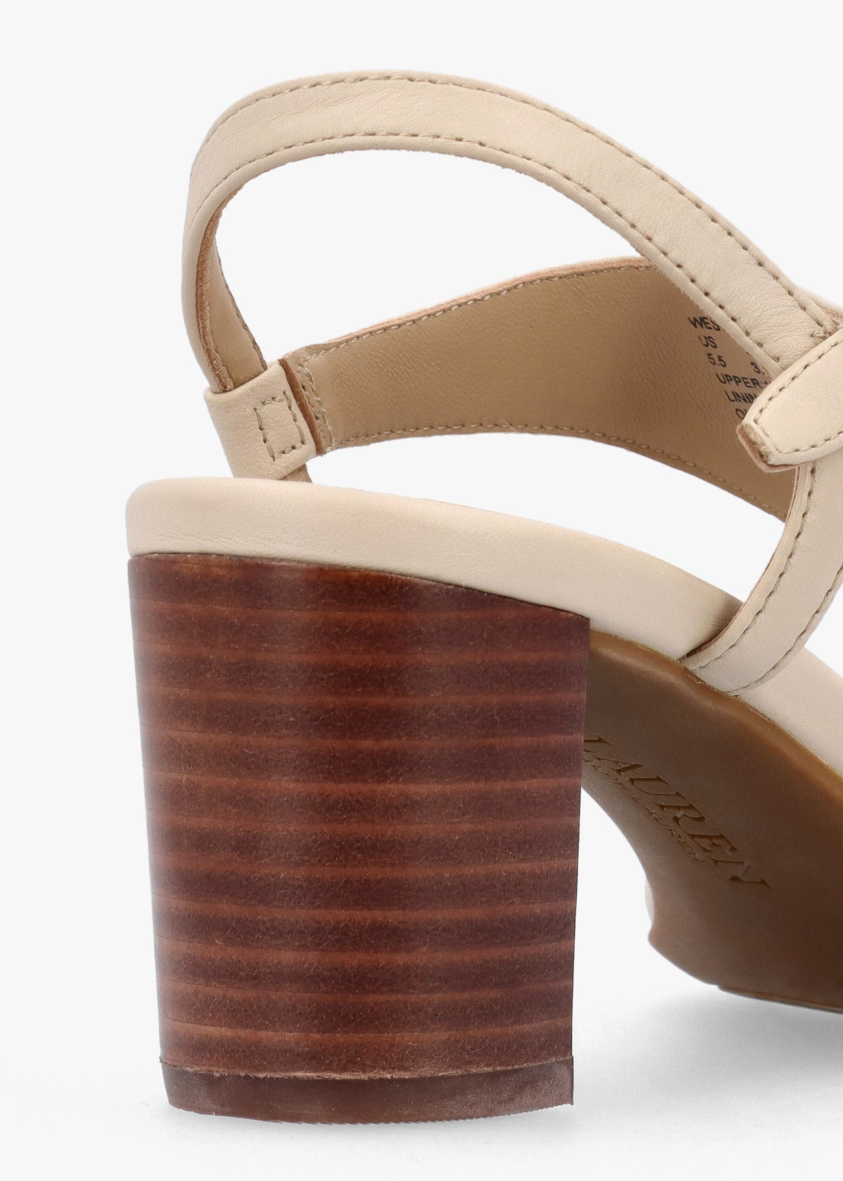 Westcott Sand Leather Toe Post Heeled Sandals