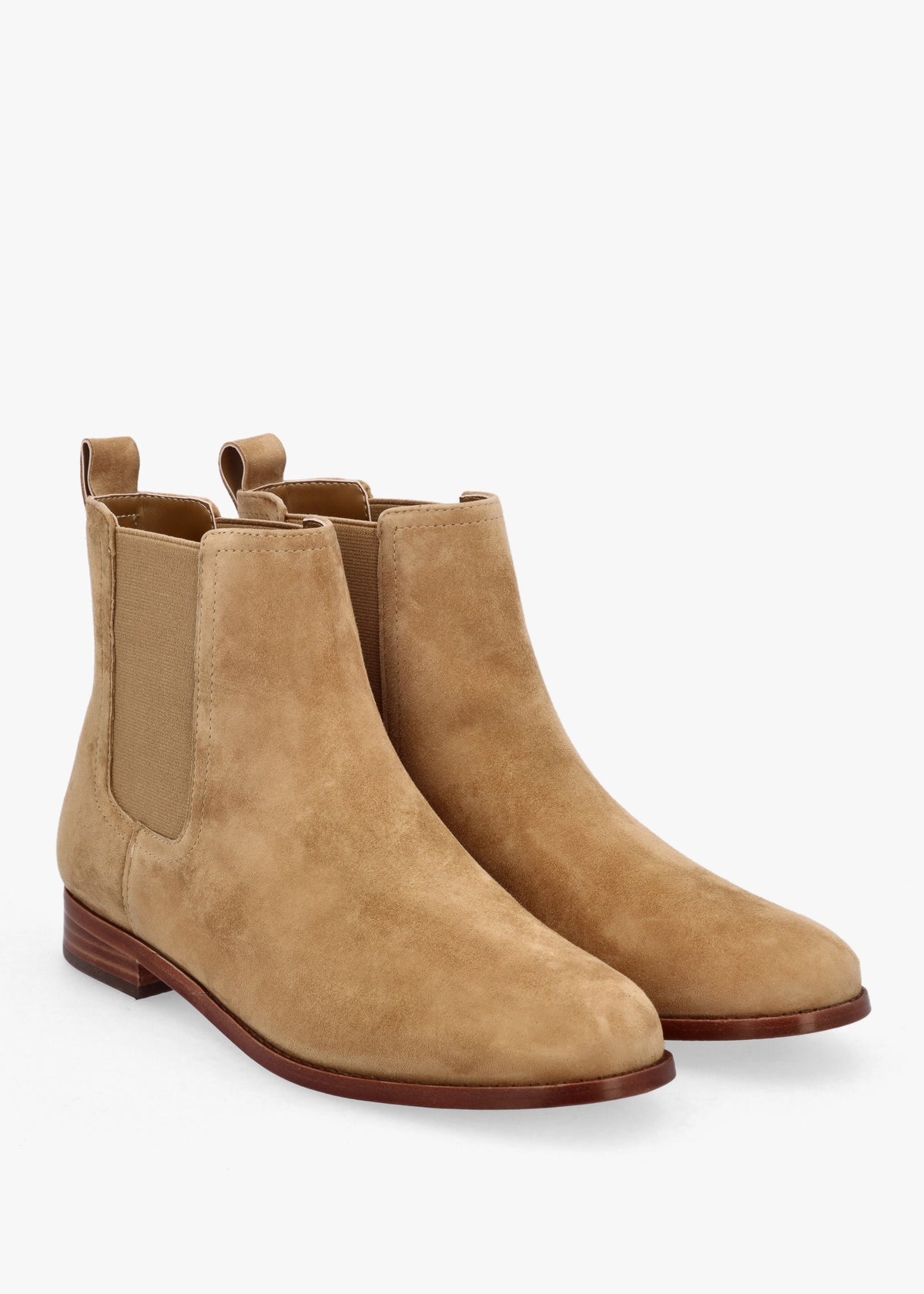 Brylee Camel Suede Chelsea Boots