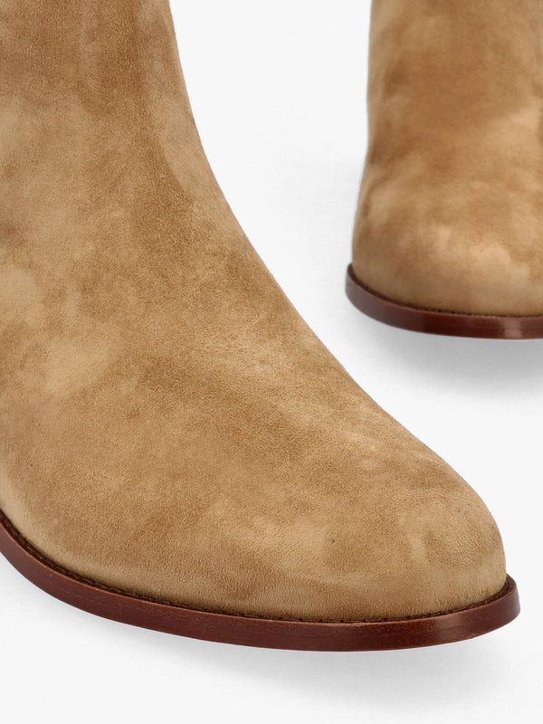 Brylee Camel Suede Chelsea Boots