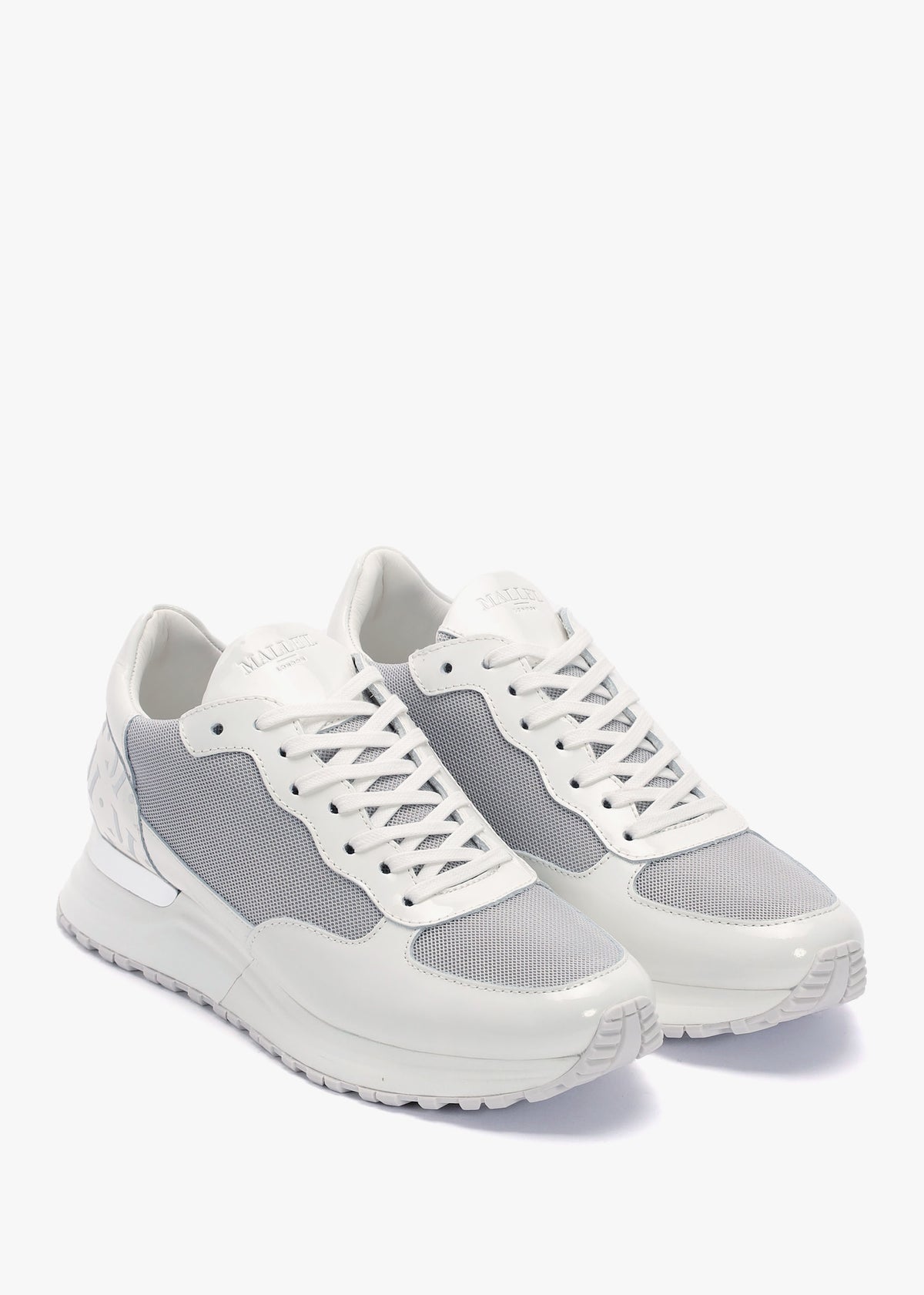 Popham White Chrome Trainers