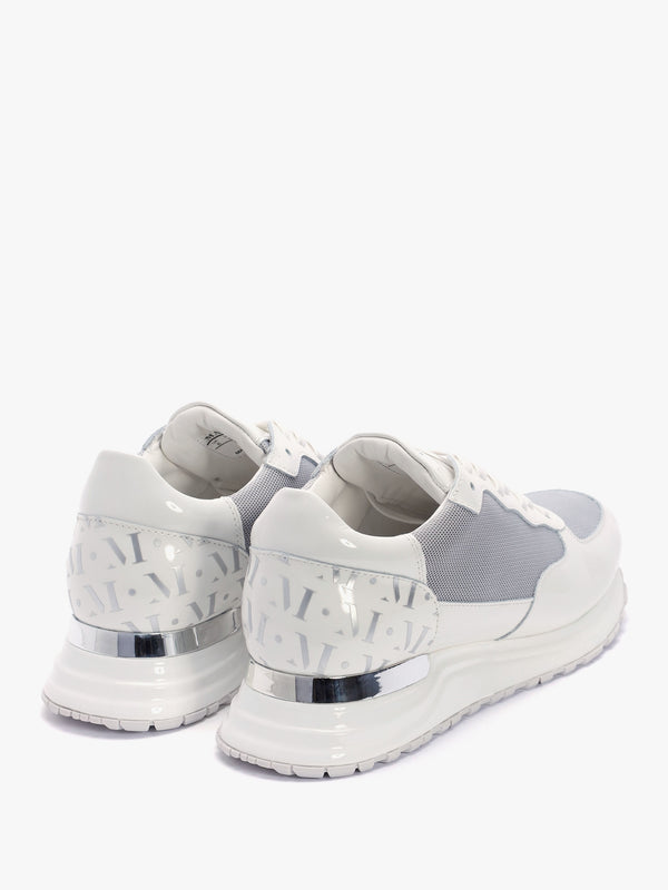 Popham White Chrome Trainers