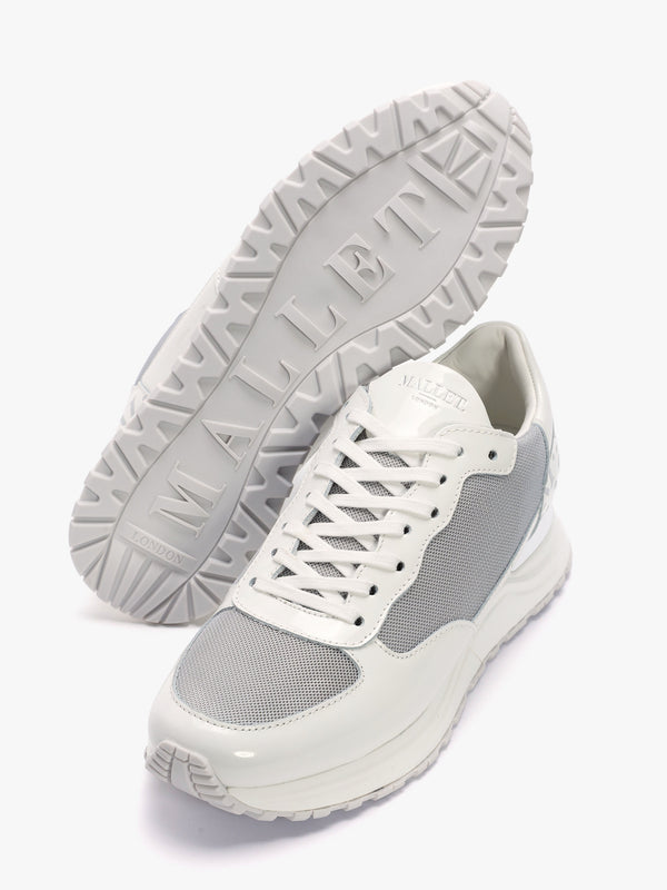 Popham White Chrome Trainers