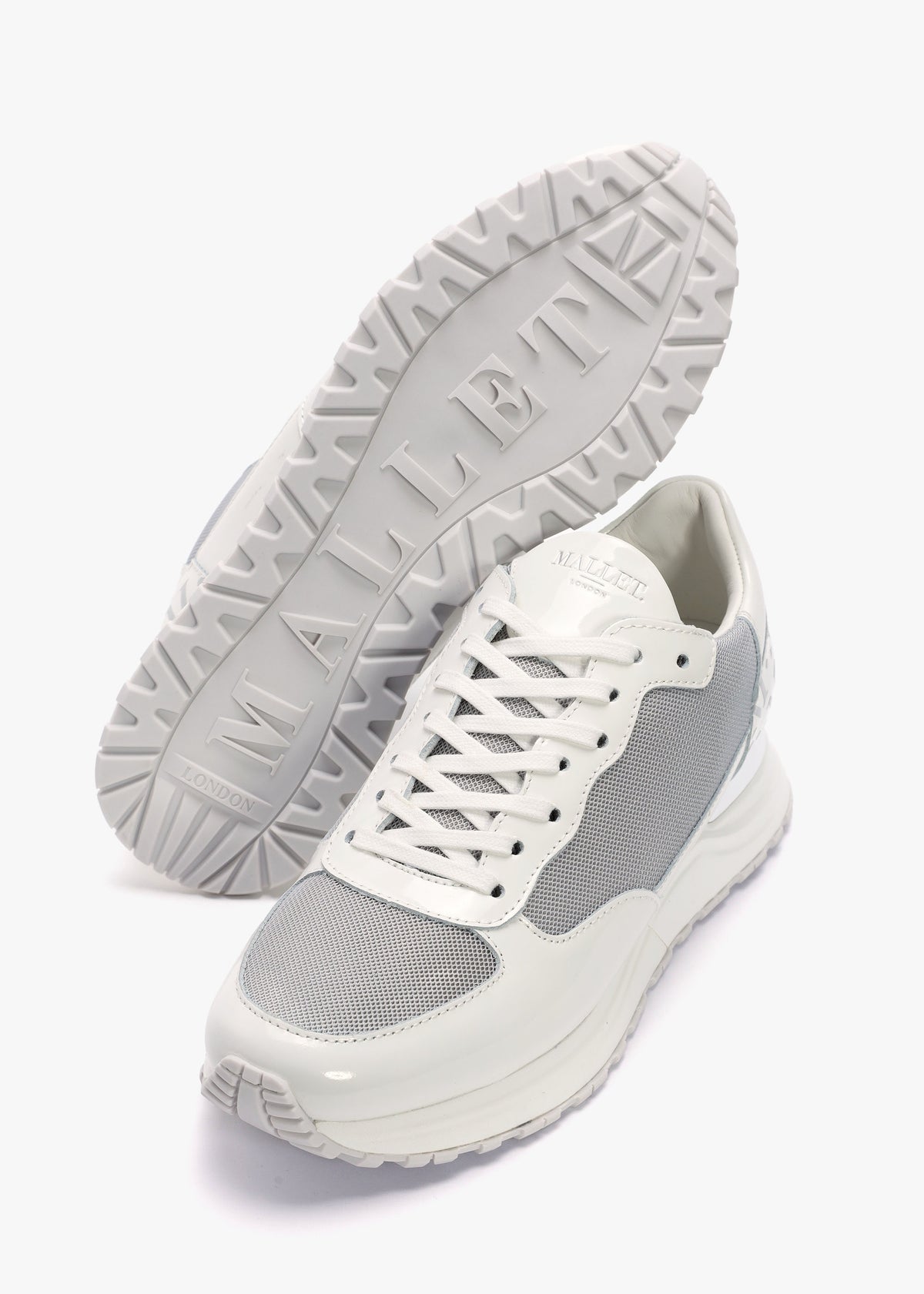 Popham White Chrome Trainers