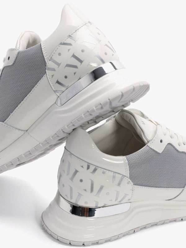 Popham White Chrome Trainers