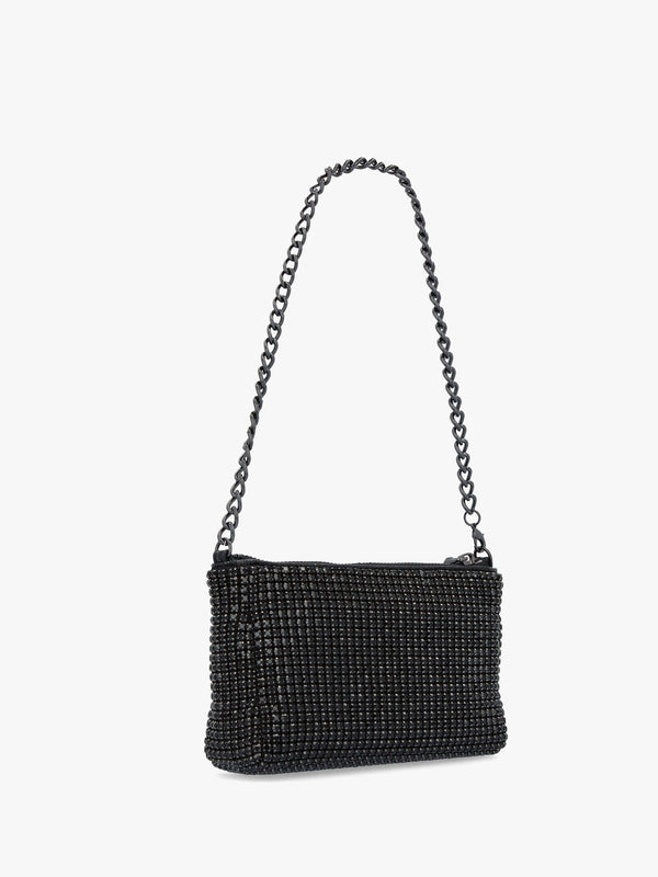 Bling Bling Nero Chain Handle Shoulder Bag