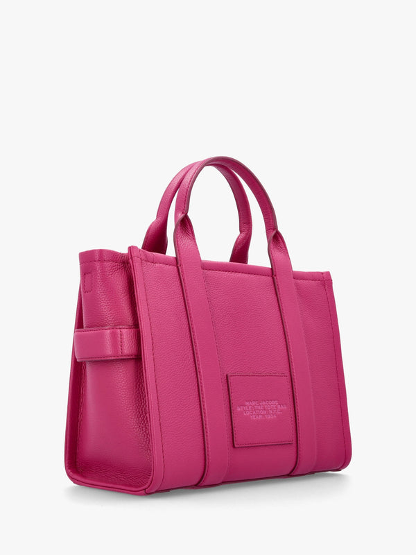 The Leather Medium Lipstick Pink Tote Bag