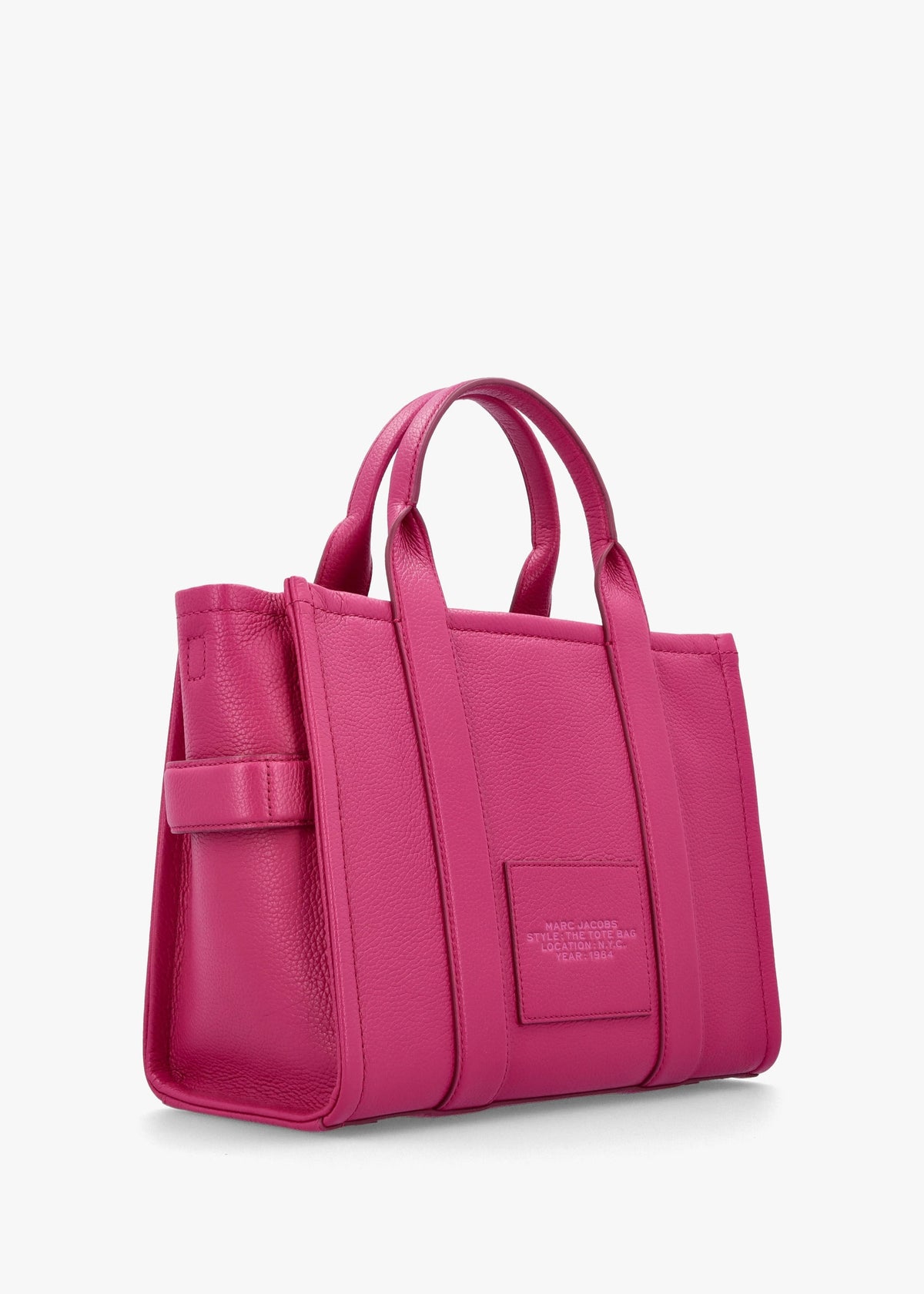 The Leather Medium Lipstick Pink Tote Bag