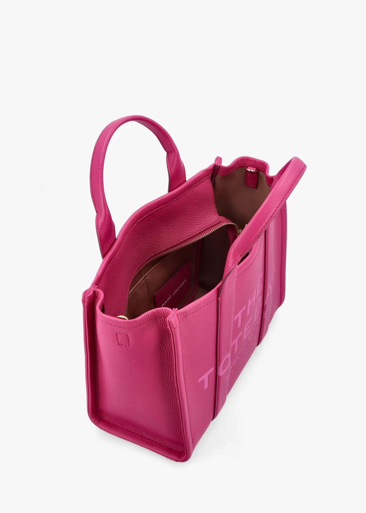 The Leather Medium Lipstick Pink Tote Bag