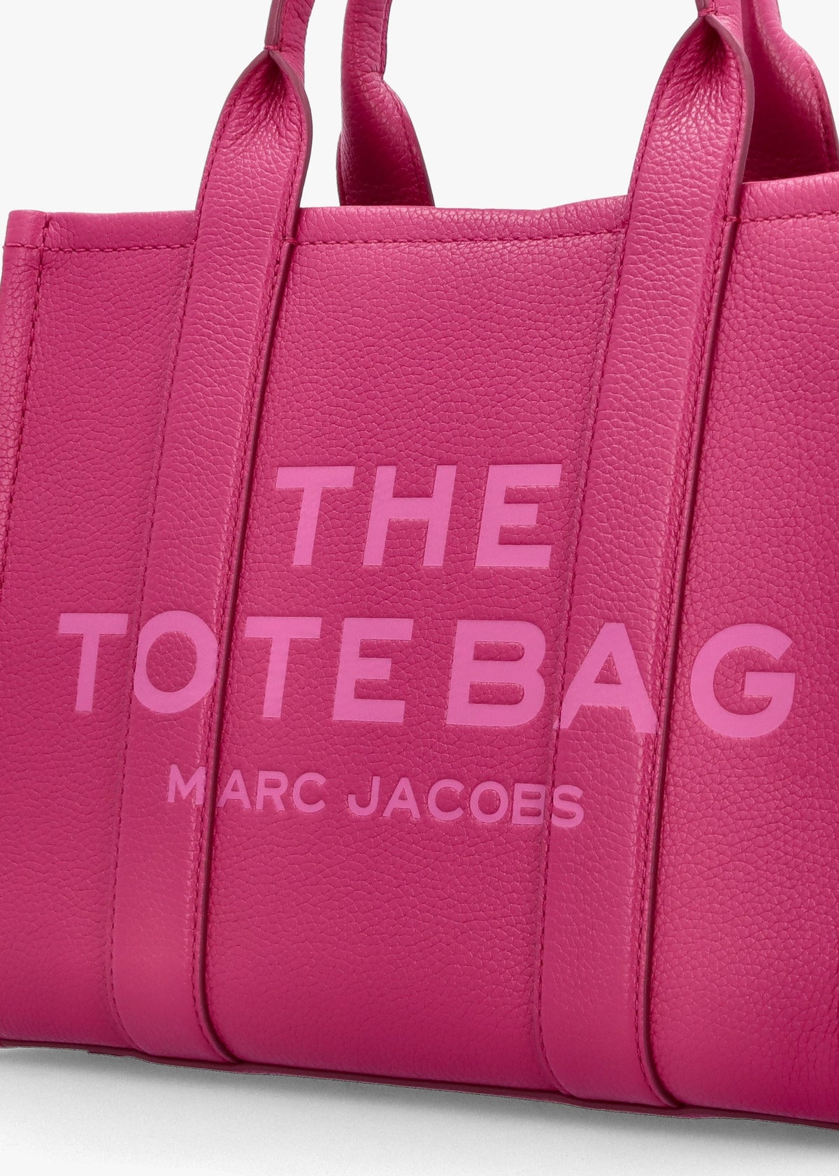 The Leather Medium Lipstick Pink Tote Bag