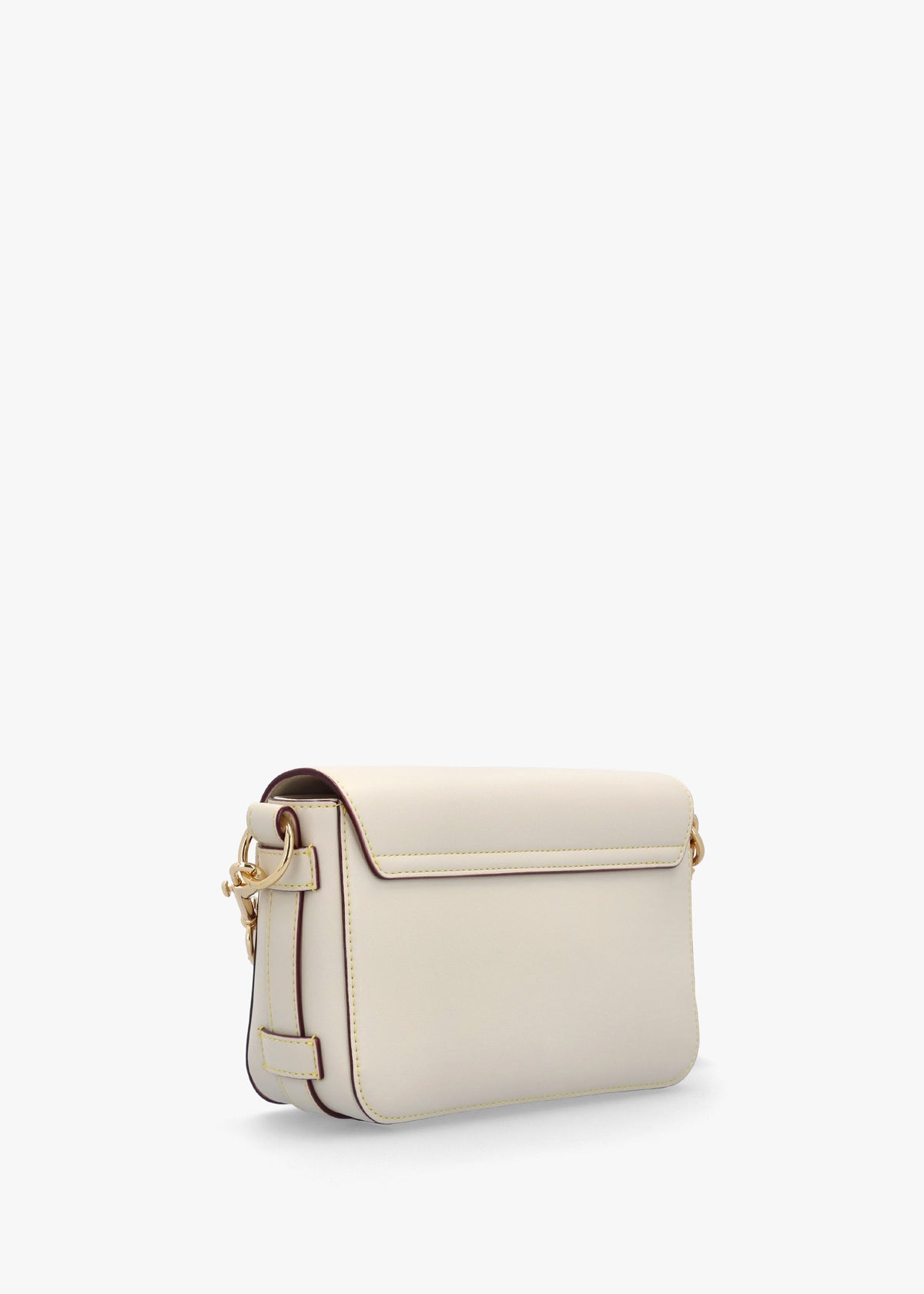 Logo Eyelet Avorio Shoulder Bag