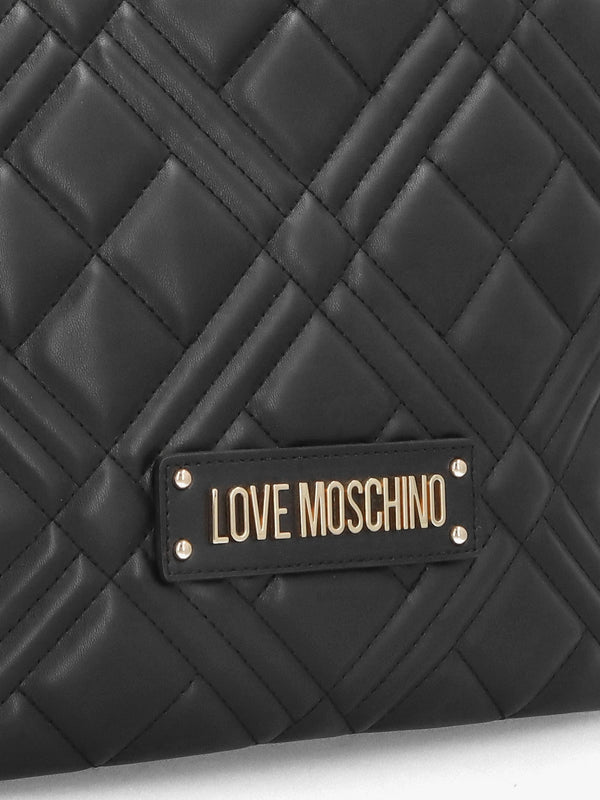Quilted Nero Tote Bag